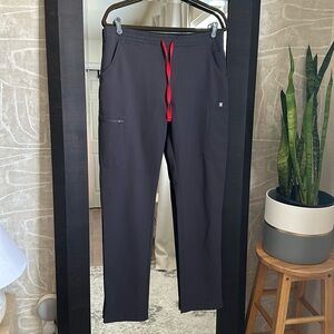 FIGS Charcoal Yola Skinny Scrub Pants (Medium LONG)
